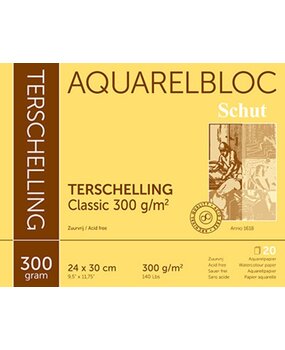 Schut Terschelling Aquarelbloc Classic 24x30cm 300gr/m2 (SCH21046)