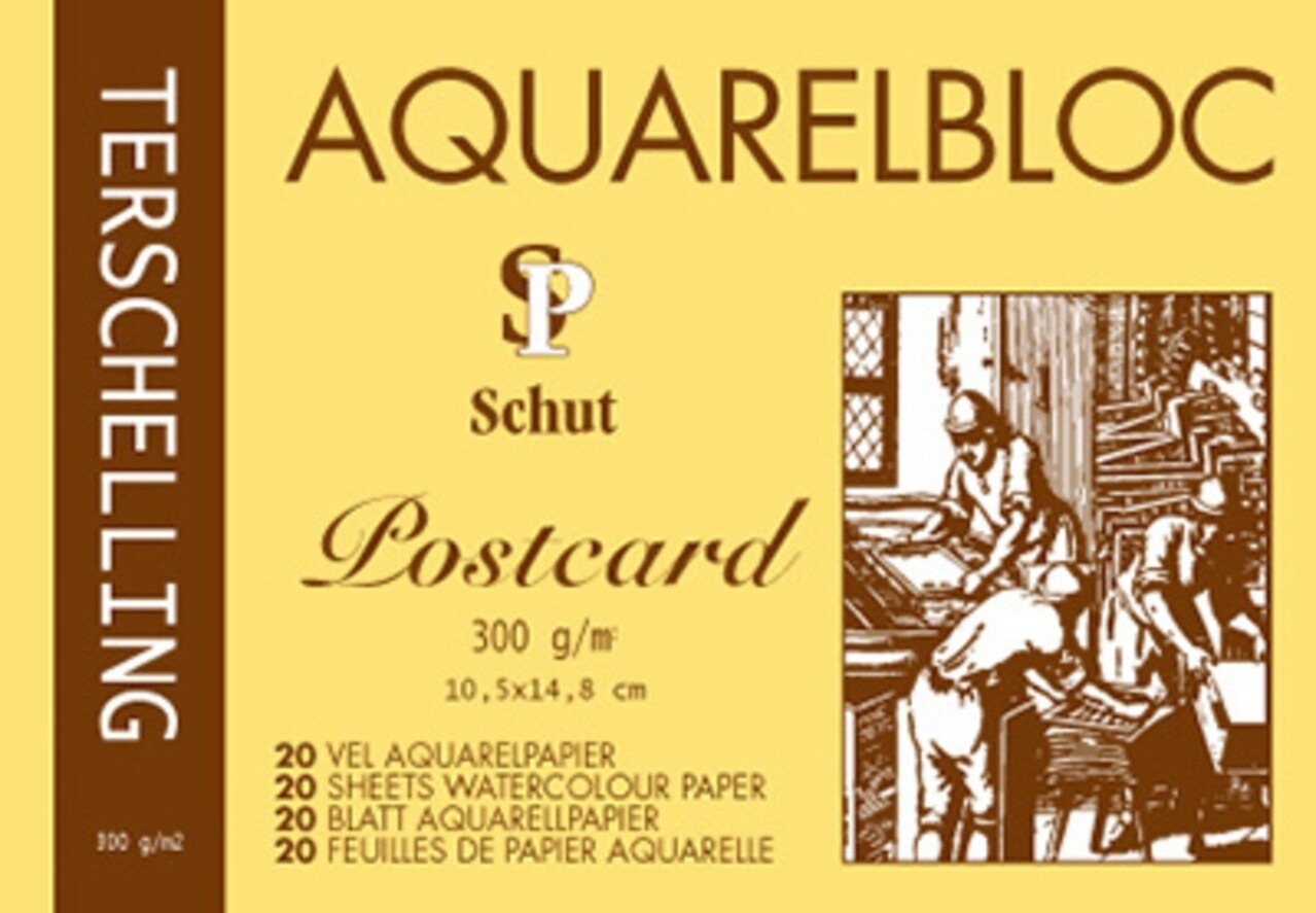 Schut Terschelling Aquarelbloc Classic Postcard 10,5x14,8cm 300gr/m2 (SCH21018)