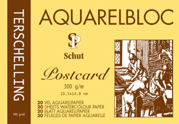 Schut Terschelling Aquarelbloc Classic Postcard 10,5x14,8cm 300gr/m2 (SCH21018)