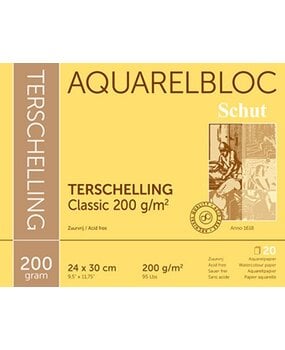 Schut Terschelling Aquarelbloc Classic 24x30cm 200gr/m2 (SCH21025)