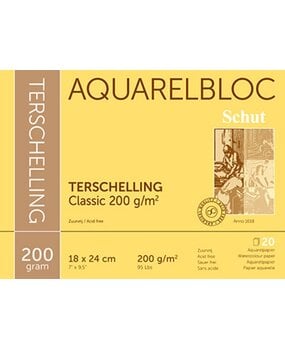 Schut Terschelling Aquarelbloc Classic 18x24cm 200gr/m2 (SCH21024)