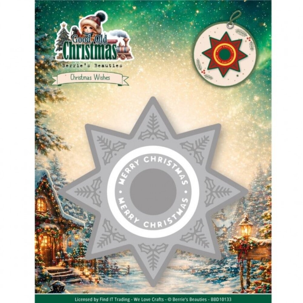 Berrie's Beauties Good Old Christmas Dies Christmas Wishes (BBD10133)