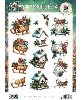 Berrie's Beauties Good Old Christmas 3D Push Out Variety (SB11163) Berrie's Beauties Good Old Christmas 3D Push Out Variety (SB11163)
