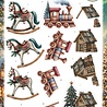 Berrie's Beauties Good Old Christmas 3D Push Out Christmas Toys (SB11164) Berrie's Beauties Good Old Christmas 3D Push Out Christmas Toys (SB11164)