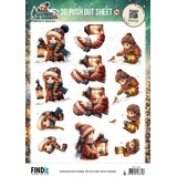 Berrie's Beauties Good Old Christmas 3D Push Out Girls (SB11165)