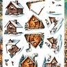 Berrie's Beauties Good Old Christmas 3D Push Out Houses (SB11166) Berrie's Beauties Good Old Christmas 3D Push Out Houses (SB11166)