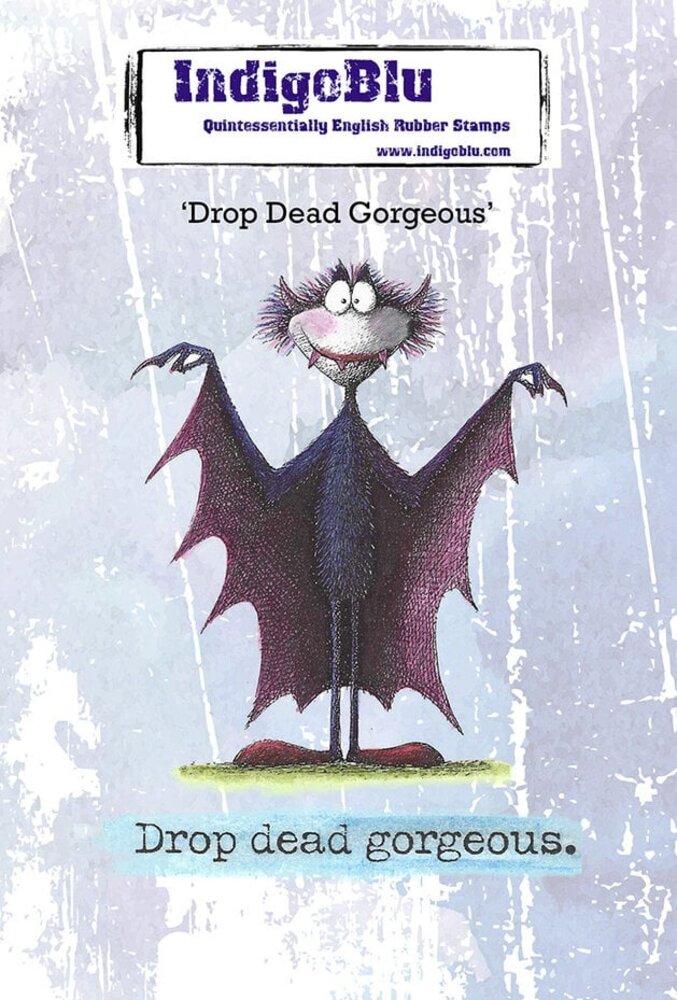 IndigoBlu Drop Dead Gorgeous A6 Rubber Stamp (IND1589) IndigoBlu Drop Dead Gorgeous A6 Rubber Stamp (IND1589)