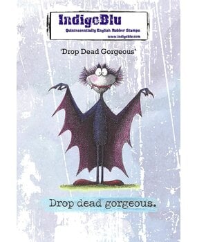 IndigoBlu Drop Dead Gorgeous A6 Rubber Stamp (IND1589) IndigoBlu Drop Dead Gorgeous A6 Rubber Stamp (IND1589)
