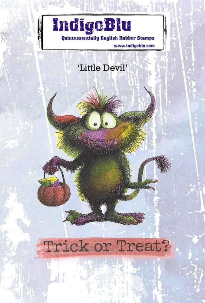 IndigoBlu Little Devil A6 Rubber Stamp (IND1590) IndigoBlu Little Devil A6 Rubber Stamp (IND1590)