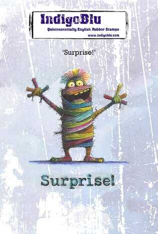 IndigoBlu Surprise A6 Rubber Stamp (IND1592) IndigoBlu Surprise A6 Rubber Stamp (IND1592)