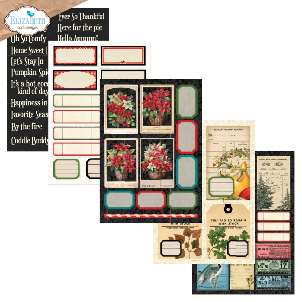 Elizabeth Craft Designs Everyday Ephemera 3 A5 Patterned Cardstock (PS05) Elizabeth Craft Designs Everyday Ephemera 3 A5 Patterned Cardstock (PS05)