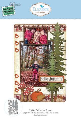 Elizabeth Craft Designs Comfy Cozy Dies Fall in the Forest (2394) Elizabeth Craft Designs Comfy Cozy Dies Fall in the Forest (2394)