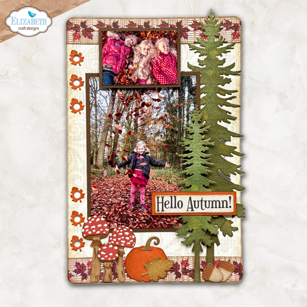 Elizabeth Craft Designs Comfy Cozy Dies Fall in the Forest (2394) Elizabeth Craft Designs Comfy Cozy Dies Fall in the Forest (2394)