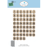 Elizabeth Craft Designs Comfy Cozy Dies Number Tags (2396)