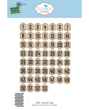 Elizabeth Craft Designs Comfy Cozy Dies Number Tags (2396) Elizabeth Craft Designs Comfy Cozy Dies Number Tags (2396)