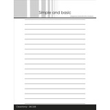 Simple and Basic Lines A6+ Clear Stamp (SBC228)