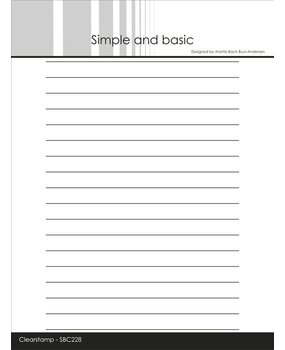 Simple and Basic Lines A6+ Clear Stamp (SBC228) Simple and Basic Lines A6+ Clear Stamp (SBC228)