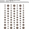 Simple and Basic Glitter Enamel Dots Coffee (77pcs) (SBA107)