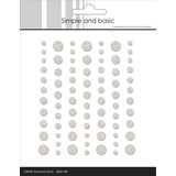 Simple and Basic Glitter Enamel Dots Beige (77pcs) (SBA108)