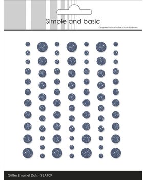 Simple and Basic Glitter Enamel Dots Navy (77pcs) (SBA109) Simple and Basic Glitter Enamel Dots Navy (77pcs) (SBA109)