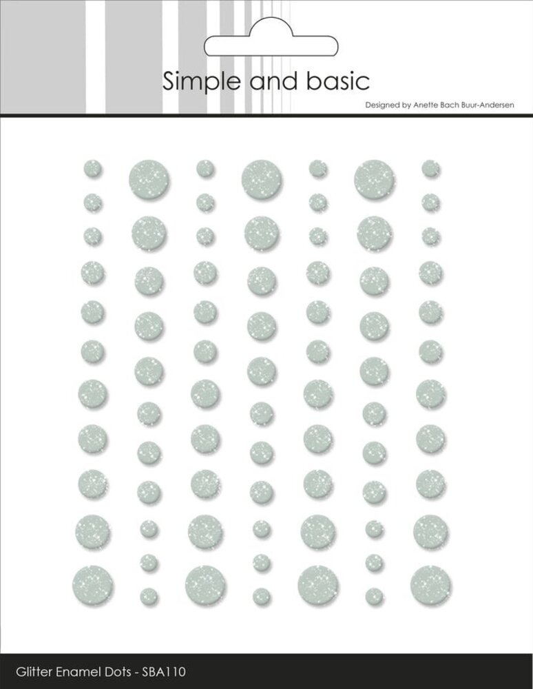 Simple and Basic Glitter Enamel Dots Eucalyptus (77pcs) (SBA110) Simple and Basic Glitter Enamel Dots Eucalyptus (77pcs) (SBA110)
