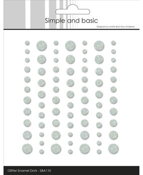 Simple and Basic Glitter Enamel Dots Eucalyptus (77pcs) (SBA110) Simple and Basic Glitter Enamel Dots Eucalyptus (77pcs) (SBA110)
