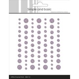 Simple and Basic Glitter Enamel Dots Heather (77pcs) (SBA112)
