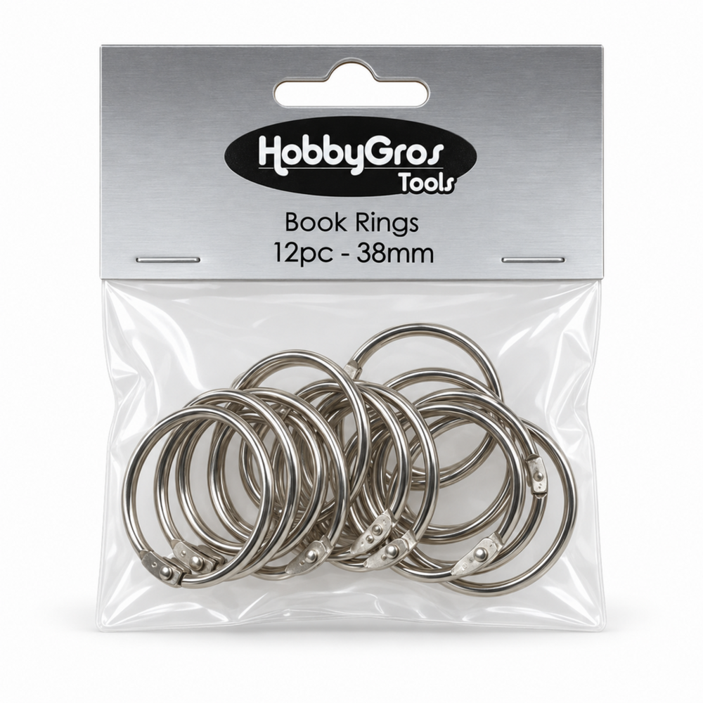 HobbyGros Book Rings 38mm (HGT057) HobbyGros Book Rings 38mm (HGT057)