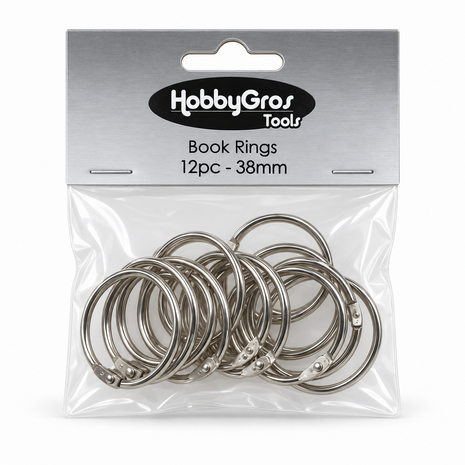 HobbyGros Book Rings 38mm (HGT057) HobbyGros Book Rings 38mm (HGT057)