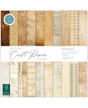 Craft Consortium PRE-ORDER Old Ledger 12x12 Inch Premium Paper Pad (CCEPAD045) Craft Consortium PRE-ORDER Old Ledger 12x12 Inch Premium Paper Pad (CCEPAD045)