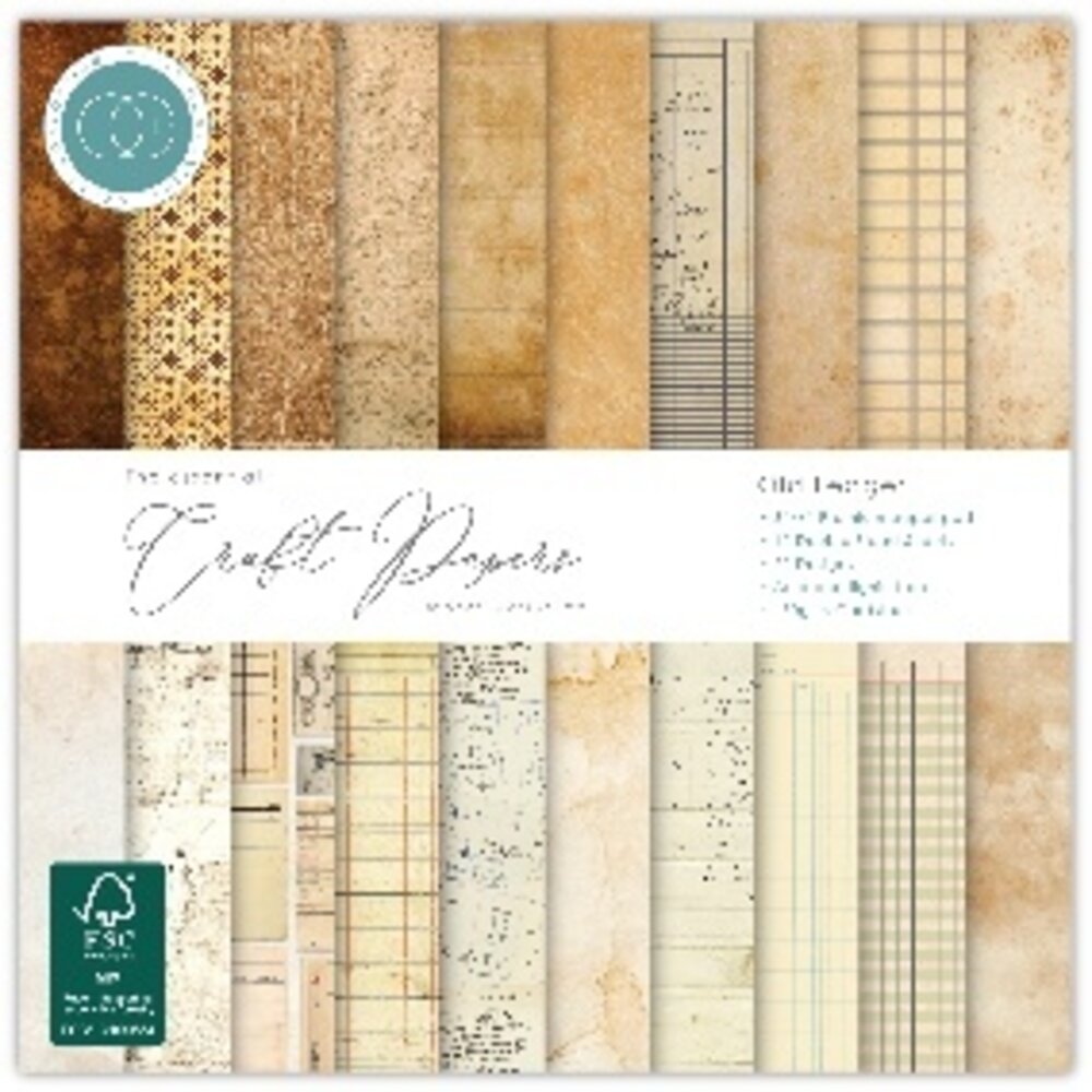 Craft Consortium PRE-ORDER Old Ledger 6x6 Inch Premium Paper Pad (CCEPAD045B) Craft Consortium PRE-ORDER Old Ledger 6x6 Inch Premium Paper Pad (CCEPAD045B)