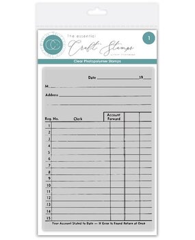 Craft Consortium PRE-ORDER Old Ledger A6 Clear Stamp Old Ledger (CCESTMP020) Craft Consortium PRE-ORDER Old Ledger A6 Clear Stamp Old Ledger (CCESTMP020)