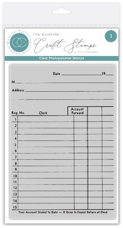 Craft Consortium PRE-ORDER Old Ledger A6 Clear Stamp Old Ledger (CCESTMP020) Craft Consortium PRE-ORDER Old Ledger A6 Clear Stamp Old Ledger (CCESTMP020)