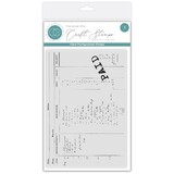 Craft Consortium PRE-ORDER Old Ledger A6 Clear Stamp Old Receipt (CCESTMP021)