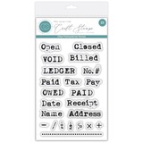 Craft Consortium PRE-ORDER Old Ledger A6 Clear Stamp Accountant (CCESTMP022)