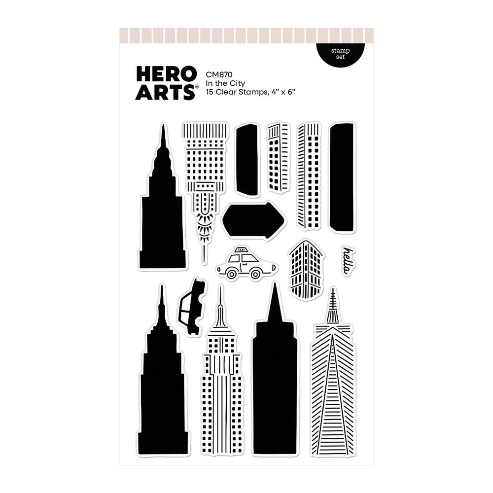 Hero Arts PRE-ORDER Parade Day Stamp Set In the City (CM870) Hero Arts PRE-ORDER Parade Day Stamp Set In the City (CM870)
