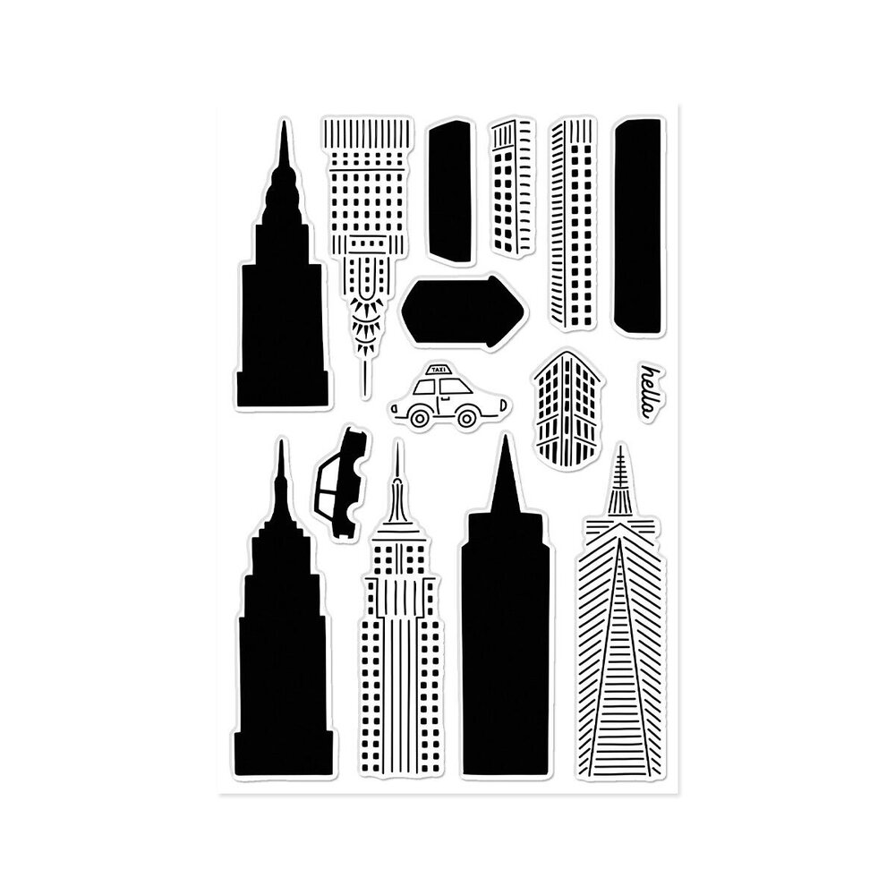 Hero Arts PRE-ORDER Parade Day Stamp Set In the City (CM870) Hero Arts PRE-ORDER Parade Day Stamp Set In the City (CM870)