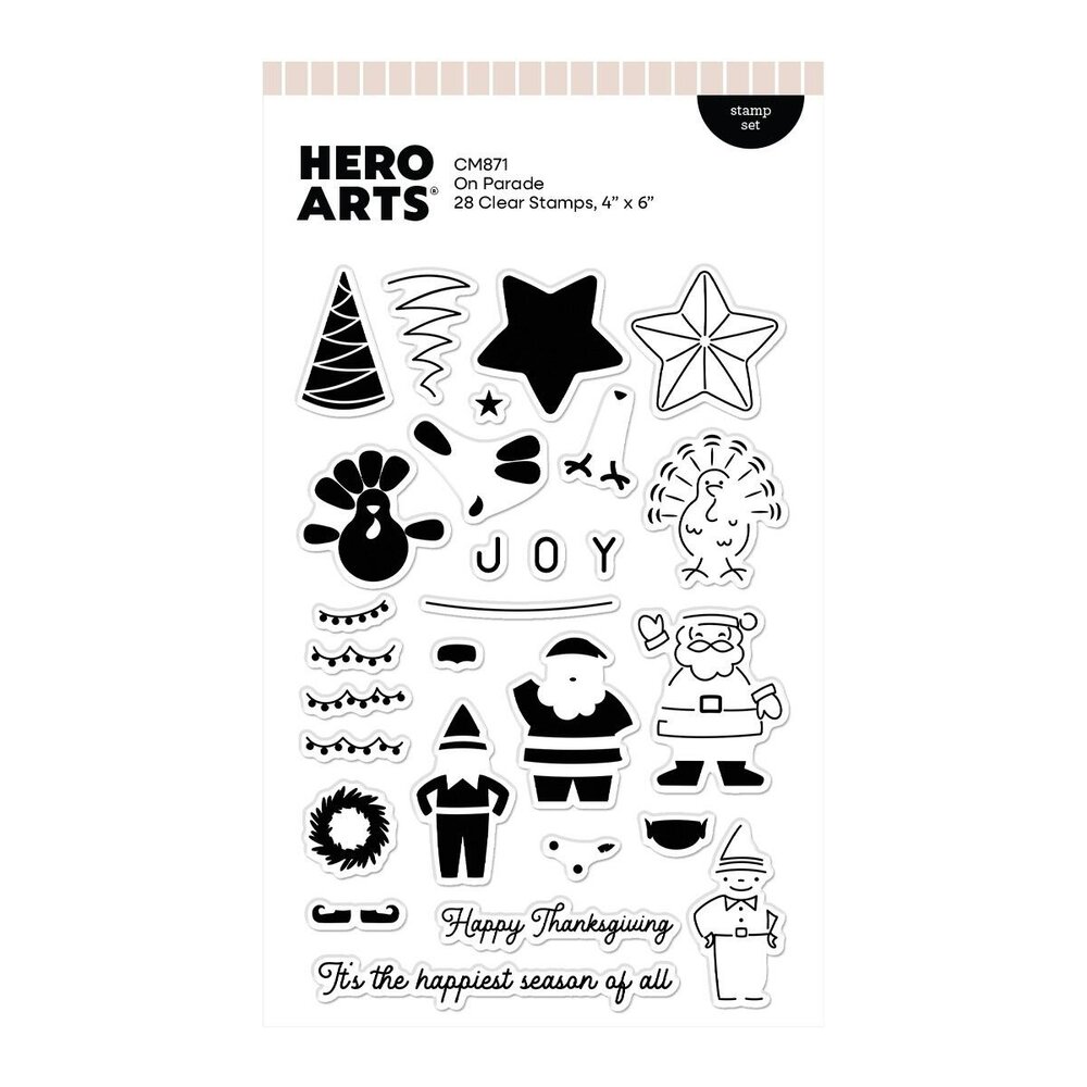 Hero Arts PRE-ORDER Parade Day Stamp Set On Parade (CM871) Hero Arts PRE-ORDER Parade Day Stamp Set On Parade (CM871)