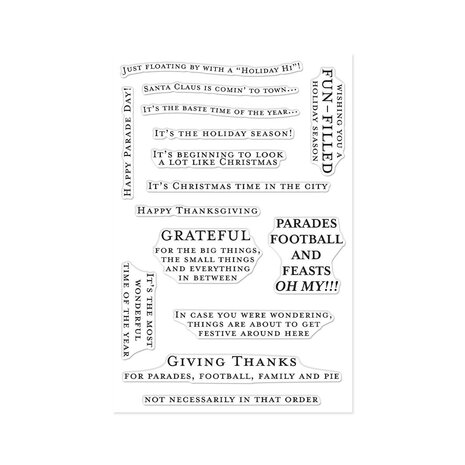 Hero Arts PRE-ORDER Parade Day Stamp Set The Holiday Season (CM875)