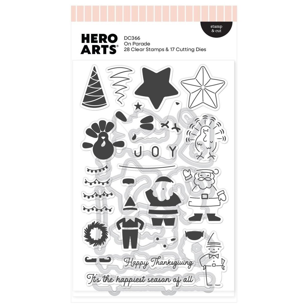 Hero Arts PRE-ORDER Parade Day Stamps & Dies On Parade (DC366) Hero Arts PRE-ORDER Parade Day Stamps & Dies On Parade (DC366)