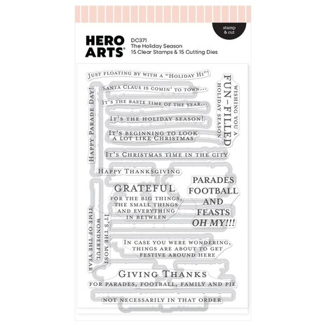Hero Arts PRE-ORDER Parade Day Stamps & Dies The Holiday Season (DC371) Hero Arts PRE-ORDER Parade Day Stamps & Dies The Holiday Season (DC371)