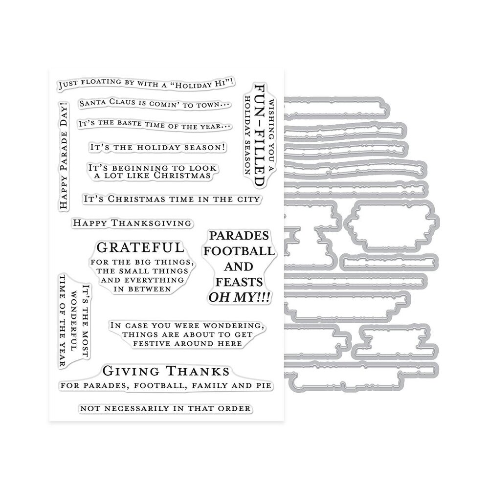 Hero Arts PRE-ORDER Parade Day Stamps & Dies The Holiday Season (DC371) Hero Arts PRE-ORDER Parade Day Stamps & Dies The Holiday Season (DC371)