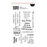 Hero Arts PRE-ORDER Say It With Style Stamp Set Say It Inside & Out (CM883)