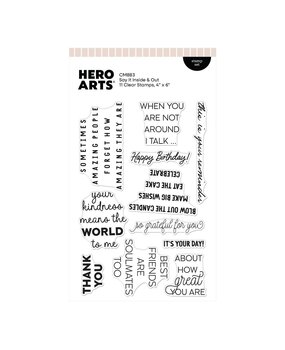 Hero Arts PRE-ORDER Say It With Style Stamp Set Say It Inside & Out (CM883) Hero Arts PRE-ORDER Say It With Style Stamp Set Say It Inside & Out (CM883)