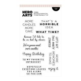 Hero Arts PRE-ORDER Say It With Style Stamp Set Birthdays Inside & Out (CM884)