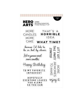 Hero Arts PRE-ORDER Say It With Style Stamp Set Birthdays Inside & Out (CM884) Hero Arts PRE-ORDER Say It With Style Stamp Set Birthdays Inside & Out (CM884)