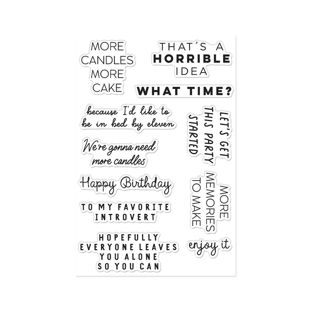 Hero Arts PRE-ORDER Say It With Style Stamp Set Birthdays Inside & Out (CM884) Hero Arts PRE-ORDER Say It With Style Stamp Set Birthdays Inside & Out (CM884)