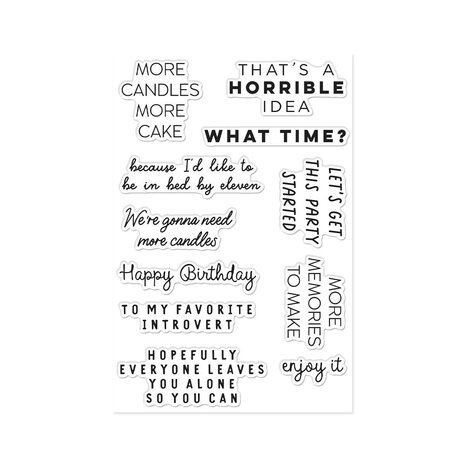 Hero Arts PRE-ORDER Say It With Style Stamp Set Birthdays Inside & Out (CM884) Hero Arts PRE-ORDER Say It With Style Stamp Set Birthdays Inside & Out (CM884)