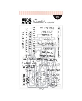 Hero Arts PRE-ORDER Say It With Style Stamps & Dies Say It Inside & Out (DC378) Hero Arts PRE-ORDER Say It With Style Stamps & Dies Say It Inside & Out (DC378)