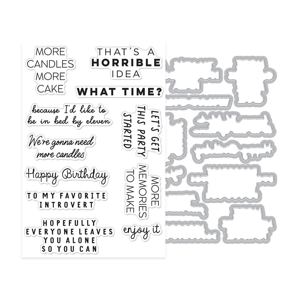Hero Arts PRE-ORDER Say It With Style Stamps & Dies Birthdays Inside & Out (DC379) Hero Arts PRE-ORDER Say It With Style Stamps & Dies Birthdays Inside & Out (DC379)